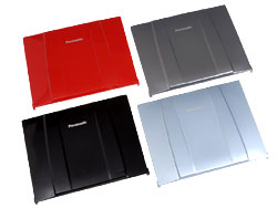 マイレッツ倶楽部モデルで用意されているカラー天板は、レッド、ガンメタリック、メタリックライトブルー、ギャラクシーブラック、そして標準のシルバーフェザーで、計5色